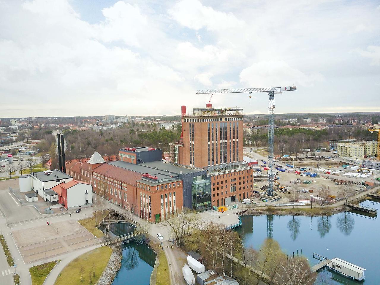 Steam Hotel Vasteras Exterior photo Aerial view of the building
