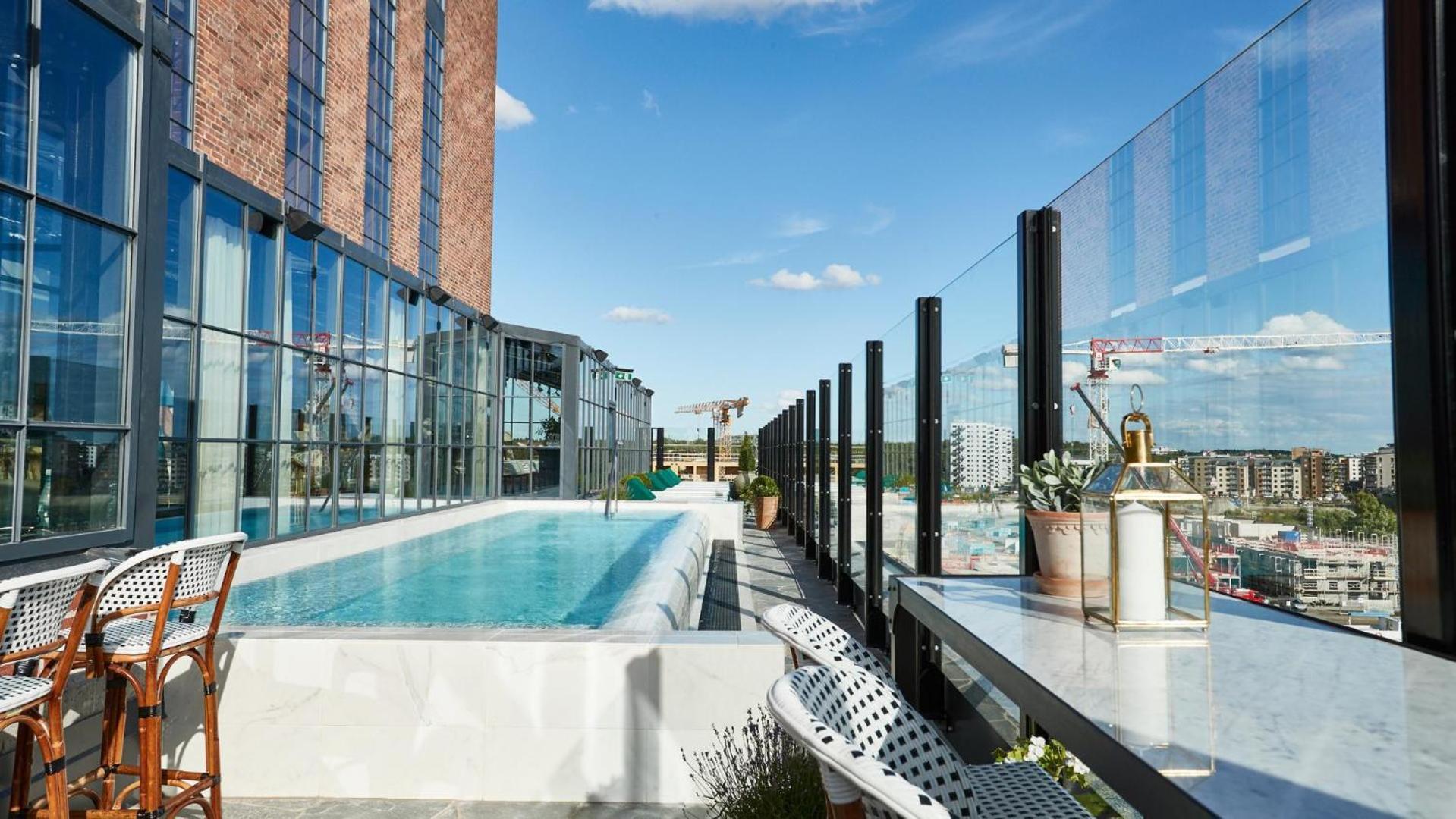 Steam Hotel Vasteras Exterior photo The rooftop pool at the hotel