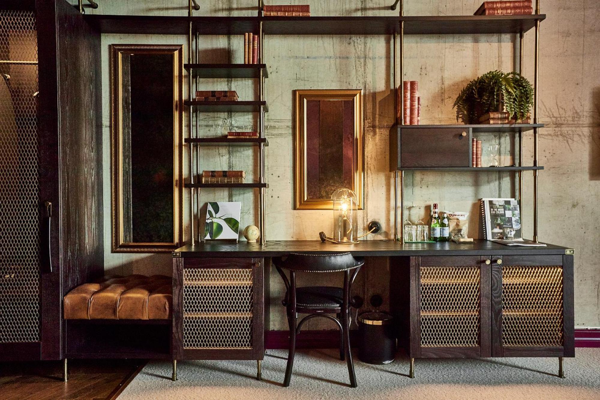 Steam Hotel Vasteras Exterior photo A desk by the Italian designer