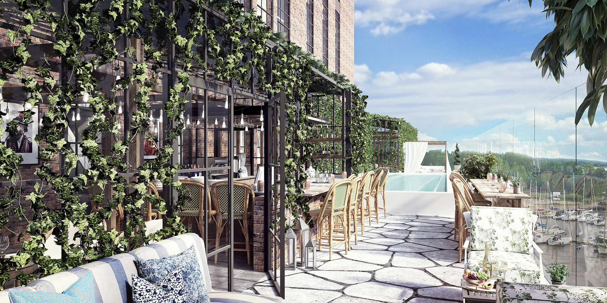 Steam Hotel Vasteras Exterior photo The rooftop bar